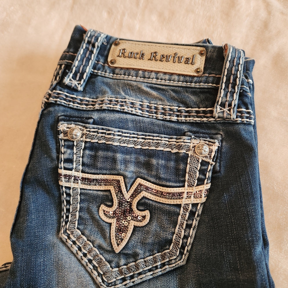 Rock Revival Blue Boot Cut Jeans